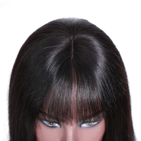 Brazilian Hair Double Drawn Straight Bob Wig With Bang - Image 8